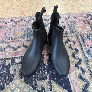 Black Rain Boots